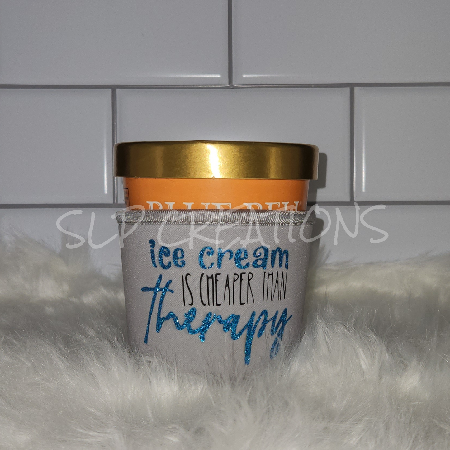 Cheaper Than Therapy Ice Cream Koozie