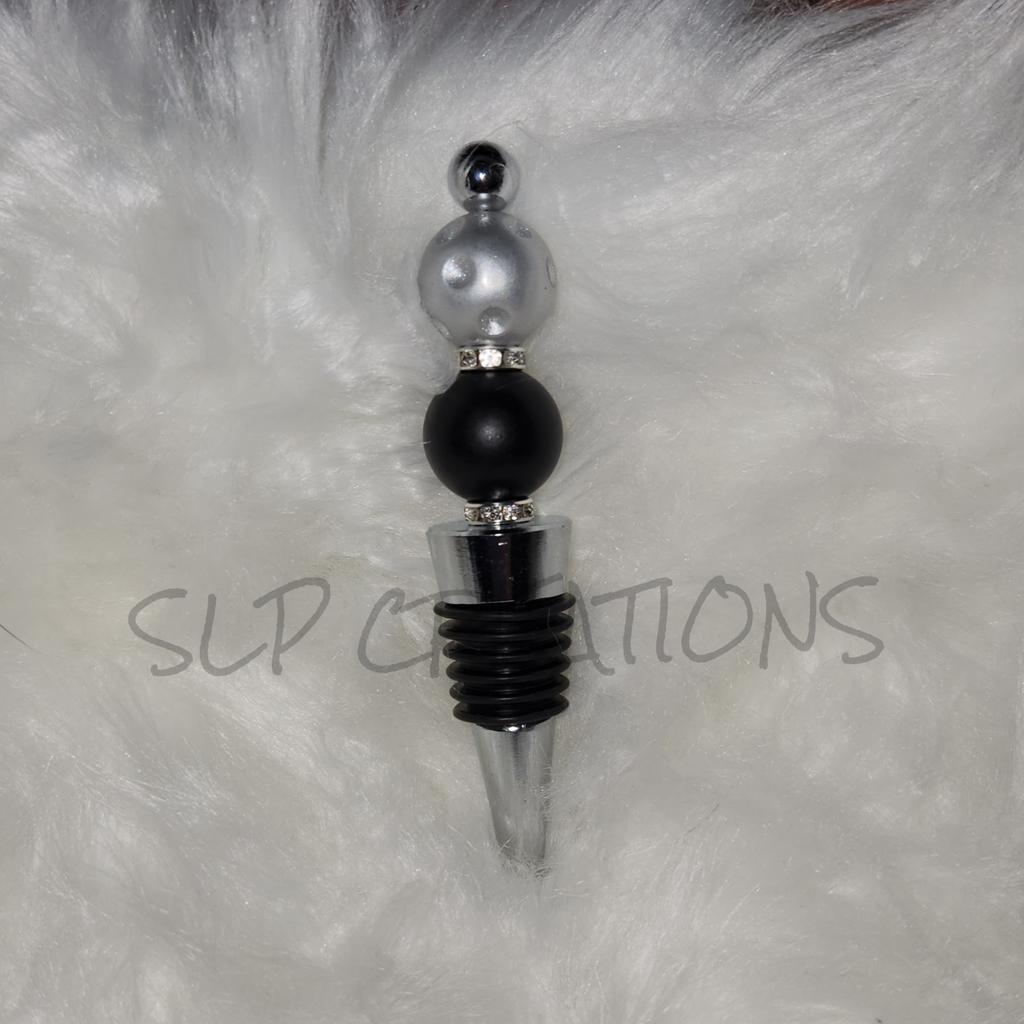 Black & Silver Wine Stopper