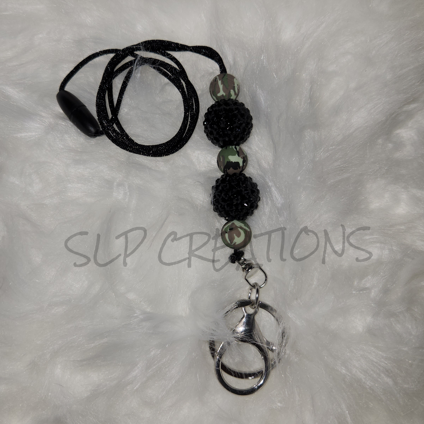 Black Camo Lanyard