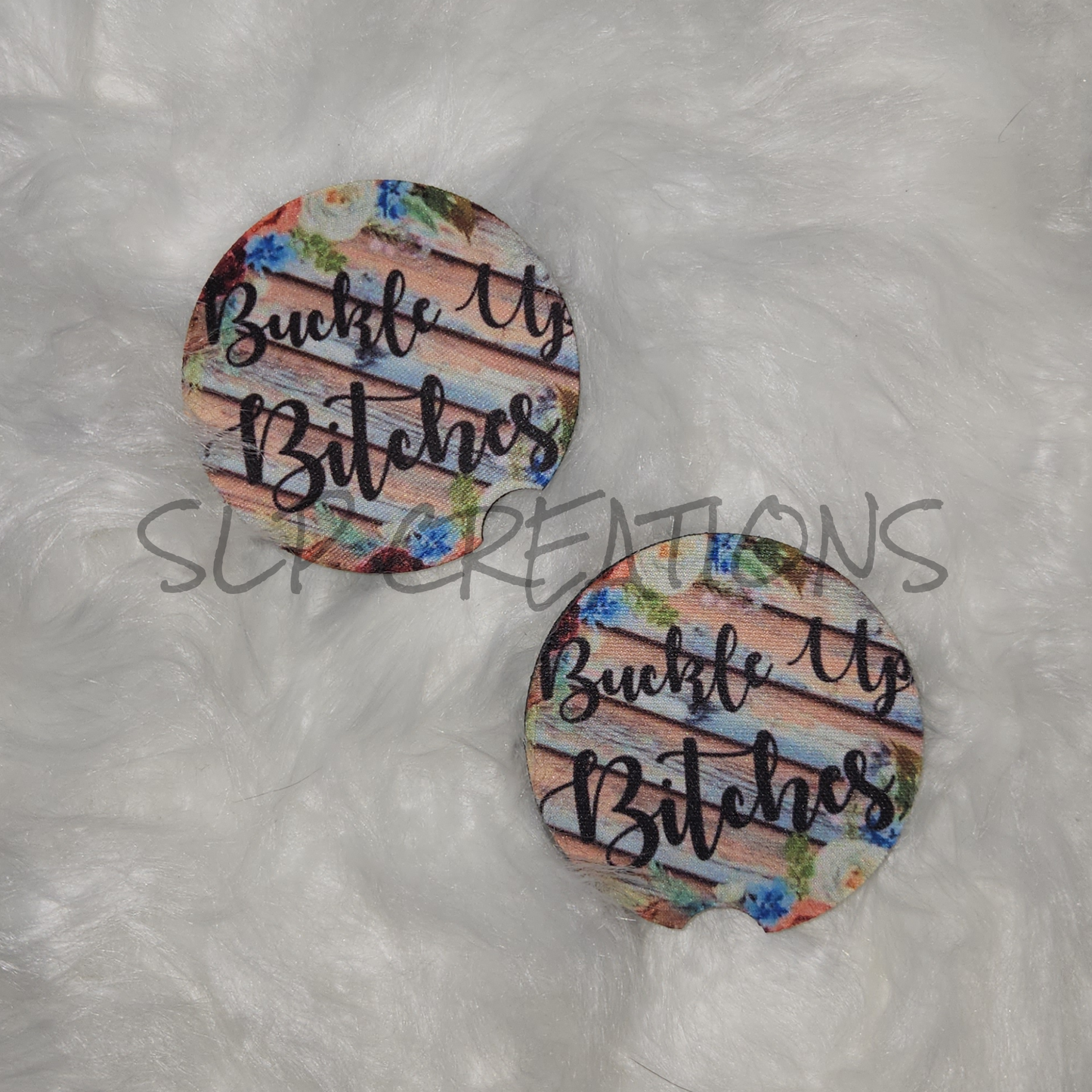 Buckle Up Car Coasters