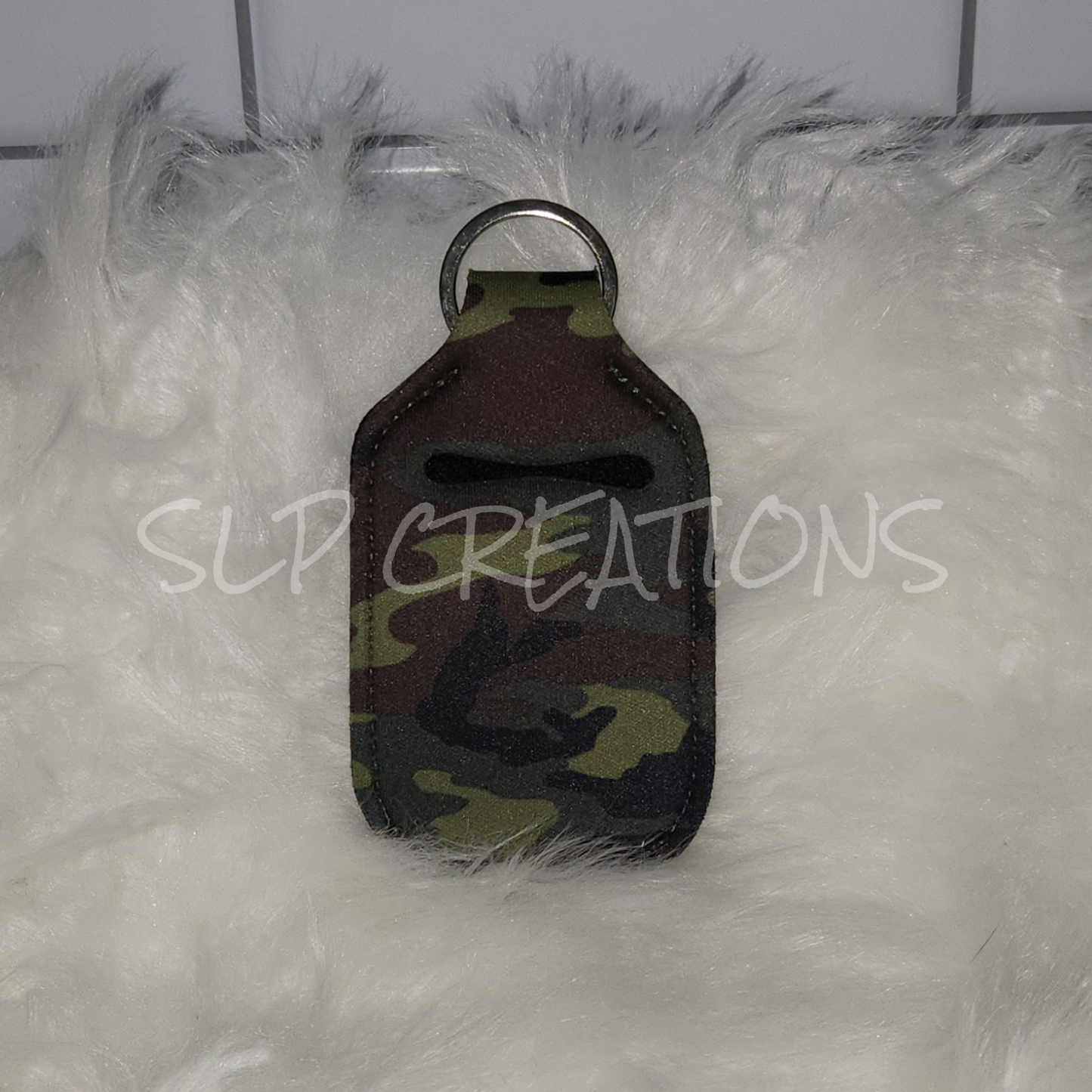 Camo Print Hand Sanitizer Holder