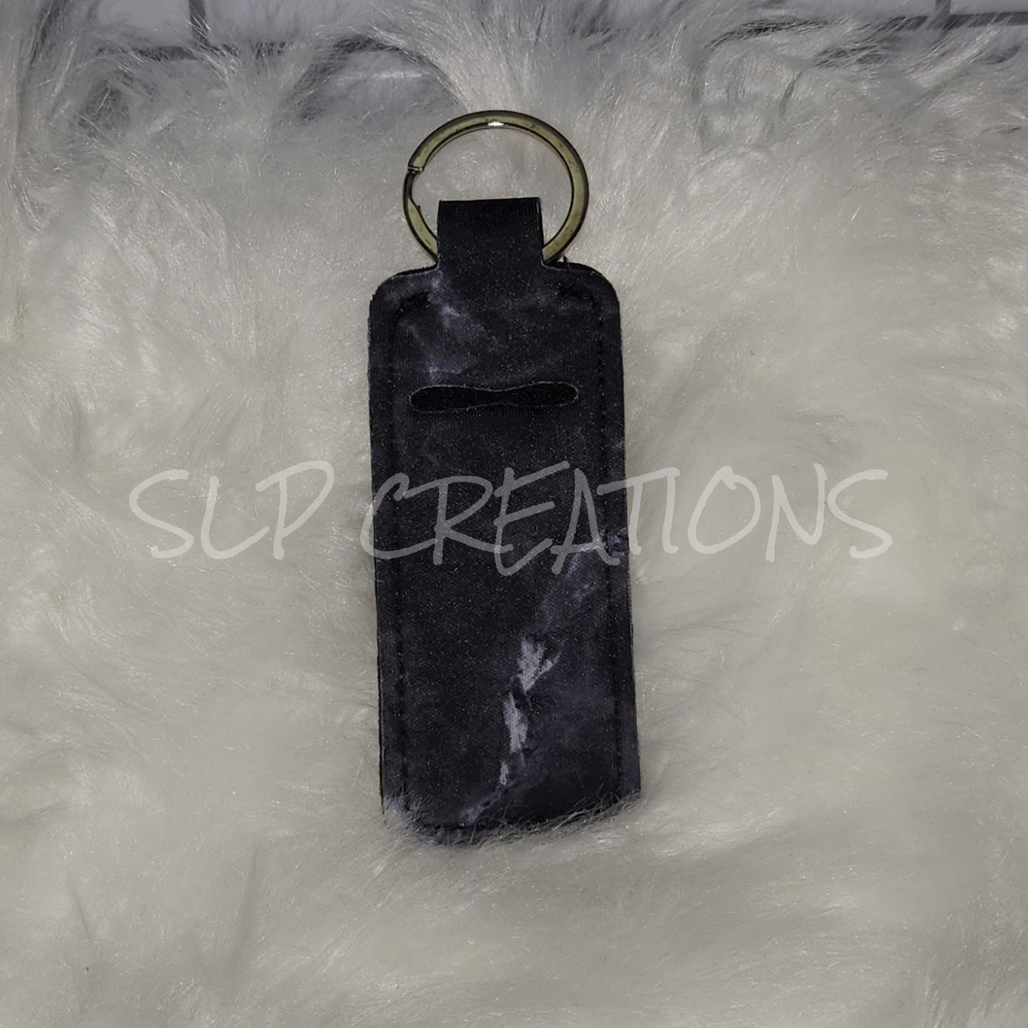 Black Marble Chapstick Holder