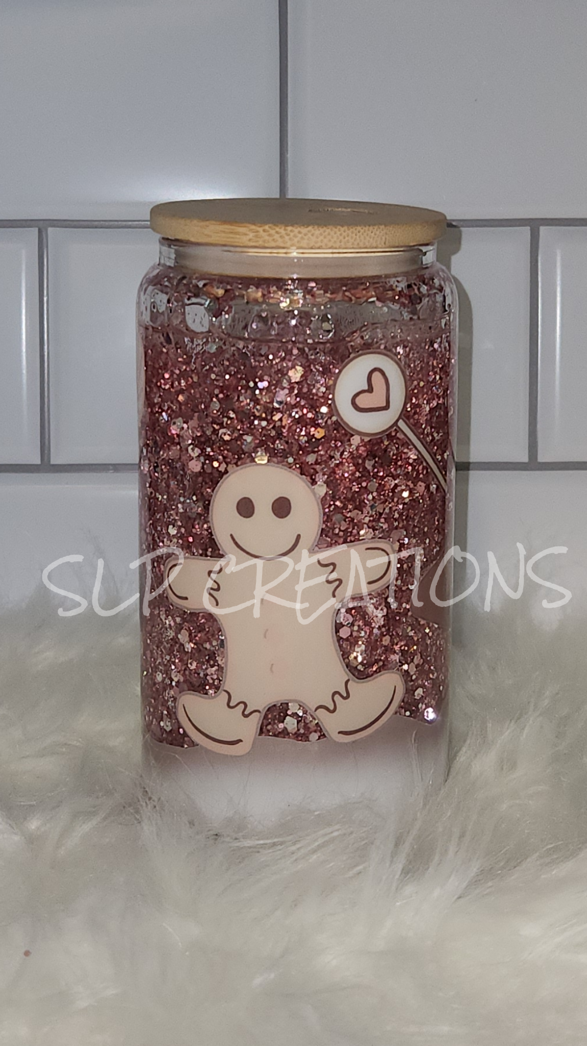 Gingerbread Snowglobe Tumbler