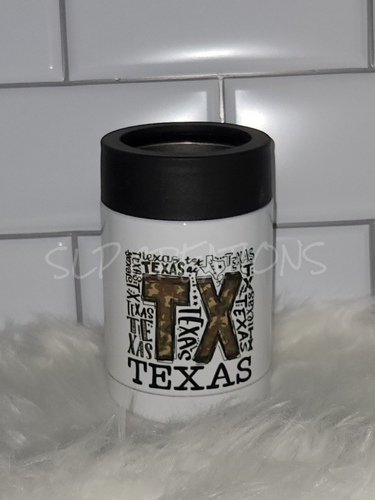 Texas Can Koozie