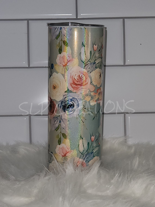 Vintage Flowers Tumbler