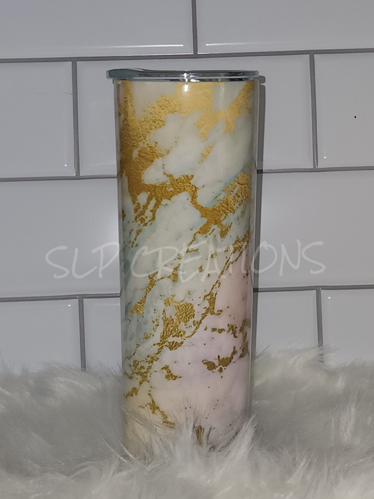 Pastel Marble Tumbler