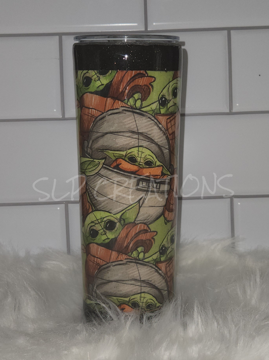 Baby Green Alien Tumbler