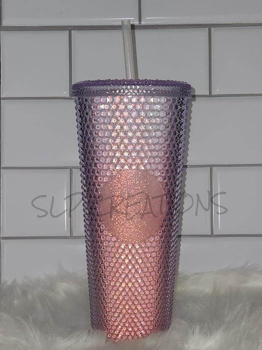 Pink Ombre Studded Tumbler