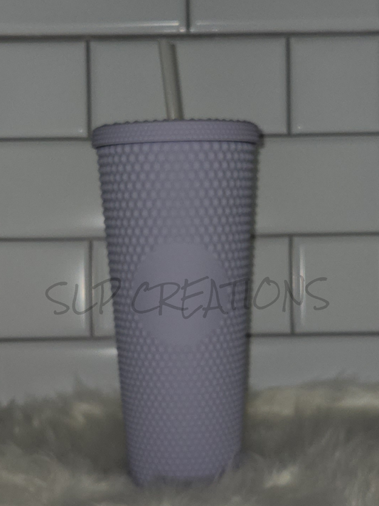 Matte Light Purple Studded Tumbler