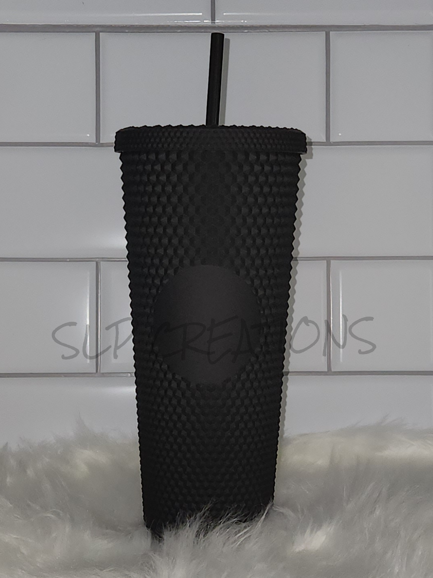 Matte Black Studded Tumbler