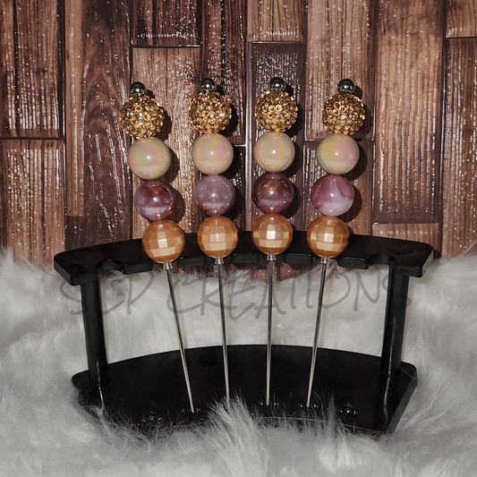Beige/Gold/Wine Appetizer Sticks