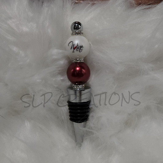 Wine Beaded Wine Stopper