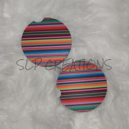 Serape Car Coasters