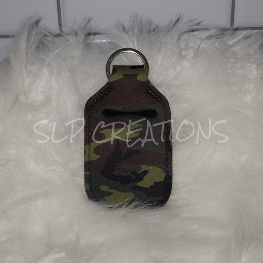 Camo Print Hand Sanitizer Holder