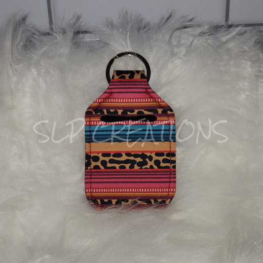 Leopard Serape Hand Sanitizer Holder