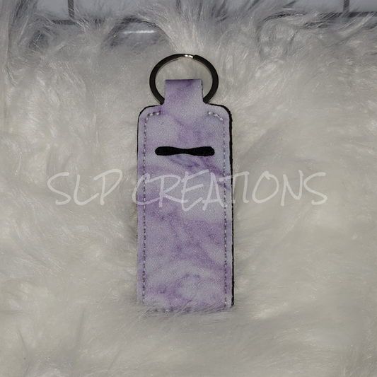 Purple Marble Chapstick Holder