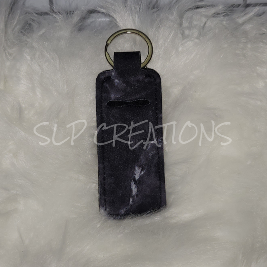 Black Marble Chapstick Holder