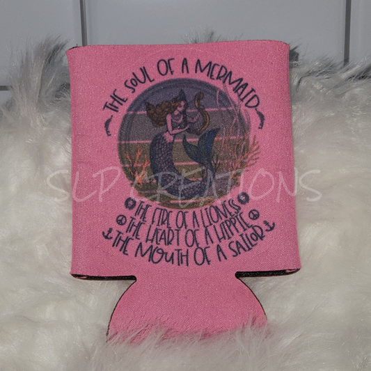 Soul of a Mermaid Can Koozie