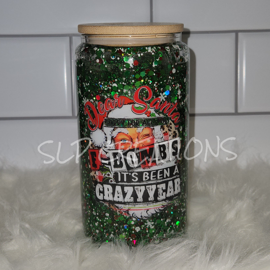 Dear Santa Snowglobe Tumbler